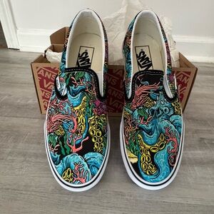 Vans Multicolor Octopus Slip-Ons